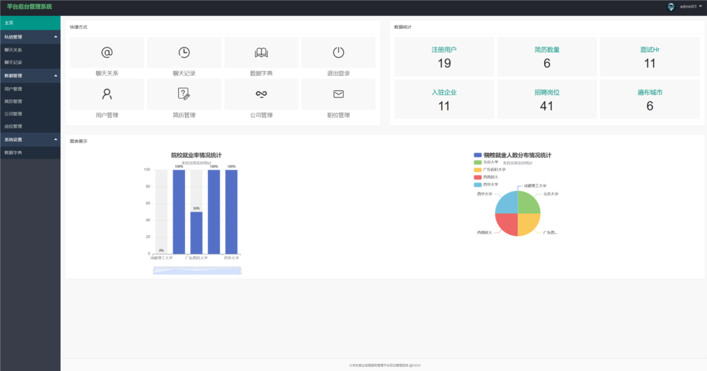 SpringBoot求职招聘系统(管理员+企业+学生) 牛角二次开发_陌咲网