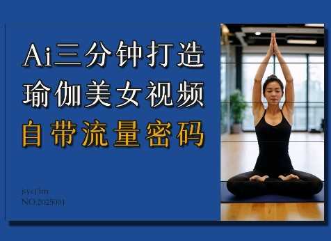 Ai3分钟打造瑜伽美女视频，自带流量密码_陌咲网