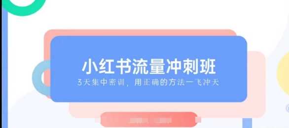 小红书流量冲刺班2025，最懂小红书的女人，快速教你2025年入局小红书_陌咲网