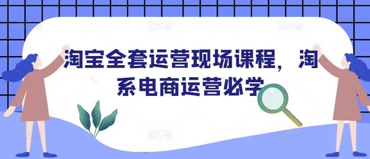 淘宝全套运营现场课程，淘系电商运营必学_陌咲网