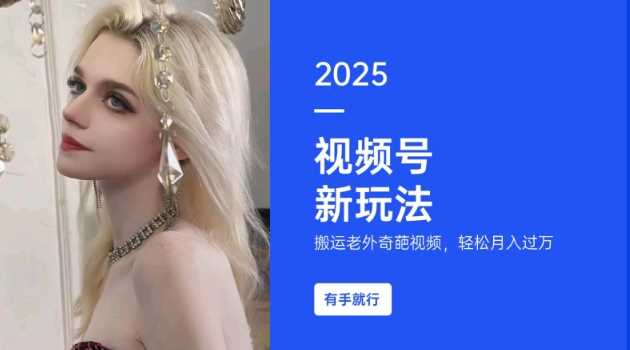 搬运老外奇葩视频，撸视频号分成计划收益，每天只需一小时，新手小白轻松月入过W_陌咲网