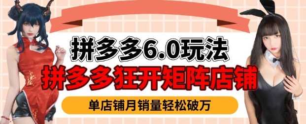 拼多多虚拟商品暴利6.0玩法，轻松实现月入过W_陌咲网