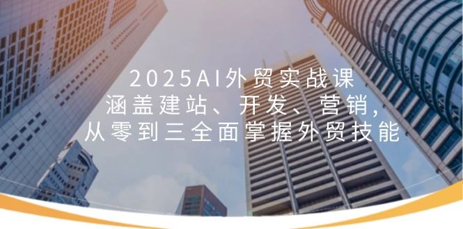 （14135期）2025AI外贸实战课：涵盖建站、开发、营销, 从零到三全面掌握外贸技能_陌咲网