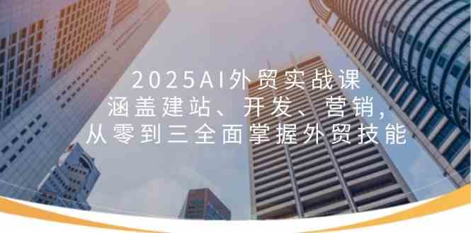 2025AI外贸实战课：涵盖建站、开发、营销, 从零到三全面掌握外贸技能_陌咲网