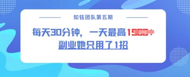 副业她只用了1招，每天30分钟，无脑二创，一天最高1.5k_陌咲网