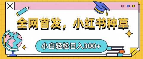 小红书种草，手机项目，日入3张，复制黏贴即可，可矩阵操作，动手不动脑【揭秘】_陌咲网