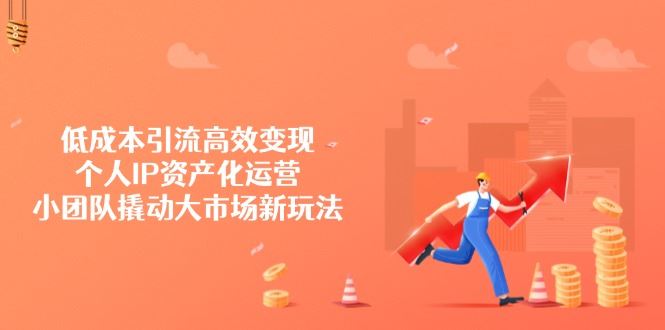 （14555期）低成本引流高效变现，个人IP资产化运营，小团队撬动大市场新玩法_陌咲网