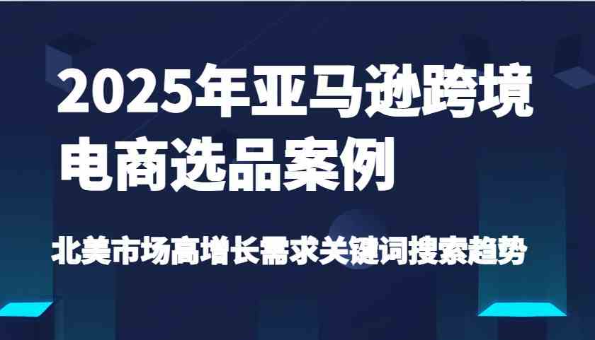 2025年亚马逊跨境电商选品案例-北美市场高增长需求关键词搜索趋势（更新)_陌咲网