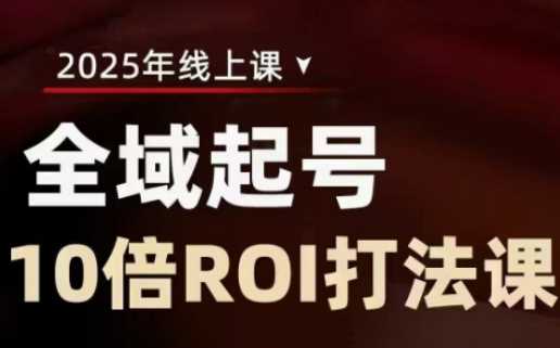 2025全域起号10倍ROI打法课，助你提升直播间的投资回报率_陌咲网