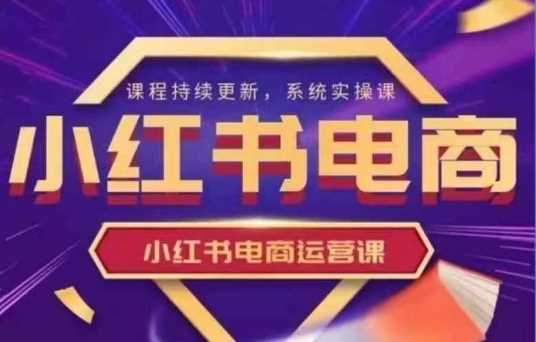 小红书电商运营实操课，?新手从0~1落地实操_陌咲网