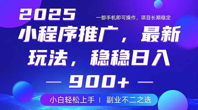 （14137期）25年小程序掘金最新玩法，稳稳日入900 ，副业兼职的不二之选_陌咲网