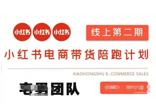 小红书电商带货课2期，月利润20个的小红书电商的有货源，无货源，虚拟产品，付费投流等整套玩法_陌咲网