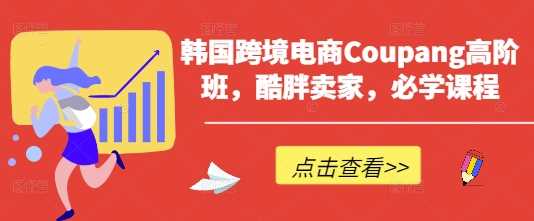 韩国跨境电商Coupang高阶班，酷胖卖家，必学课程_陌咲网