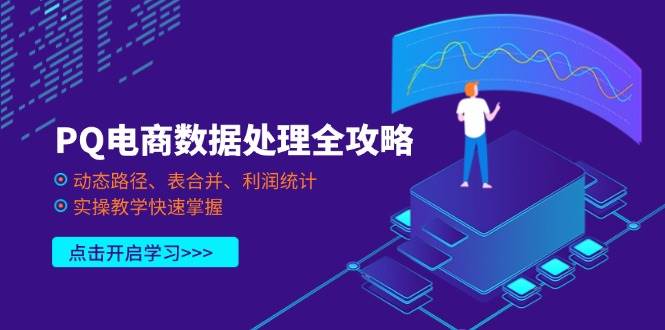 （14240期）PQ电商数据处理全攻略，动态路径、表合并、利润统计，实操教学快速掌握_陌咲网