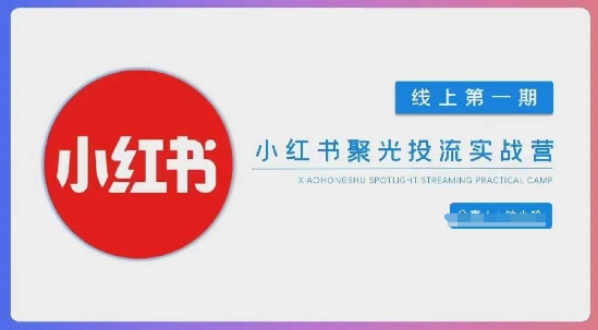 小红书聚光陪跑第一期，教你从0到1玩转小红书聚光投流，搭建小红书付费投流团队，更快的见到效果_陌咲网