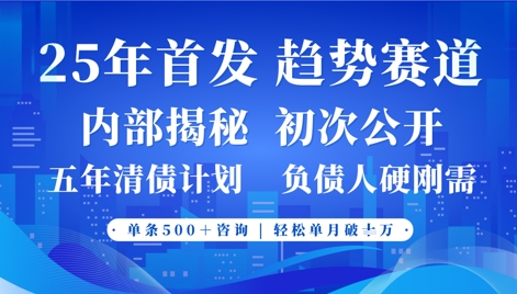 2025年首次公开，真正的事业型赛道，客咨不断，单月轻松破W_陌咲网