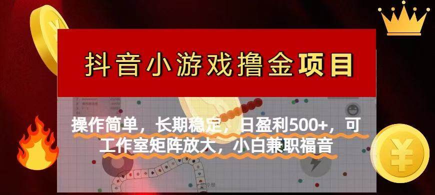 （14290期）【抖音小游戏发行人计划项目】操作简单，长期稳定，日盈利500 ，可工作…_陌咲网