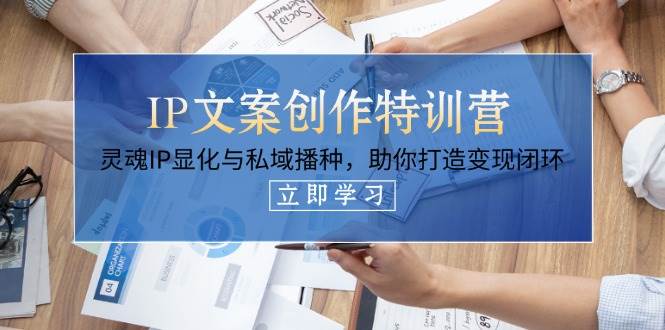 IP文案创作特训营，灵魂IP显化与私域播种，助你打造变现闭环（14节课）_陌咲网