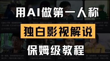 用AI做第一人称独白影视解说，手把手教学，保姆级教程_陌咲网