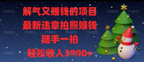 解气又挣钱的项目，最新违章拍照挣钱，随手一拍，轻松收入多张【揭秘】_陌咲网