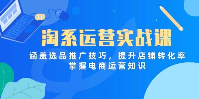（14427期）淘系运营实战课，涵盖选品推广技巧，提升店铺转化率，掌握电商运营知识_陌咲网