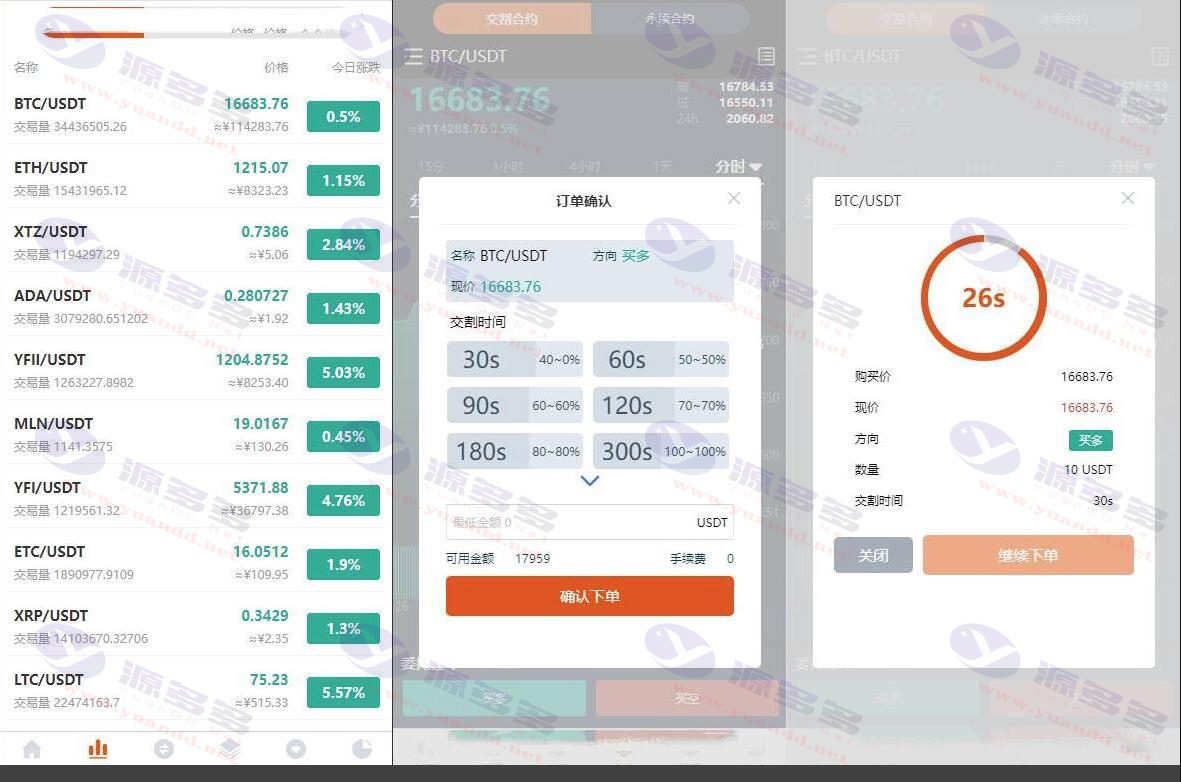 Java编写的加密货币交易所平台源代码，含USDT挖矿和币币交易合约_陌咲网