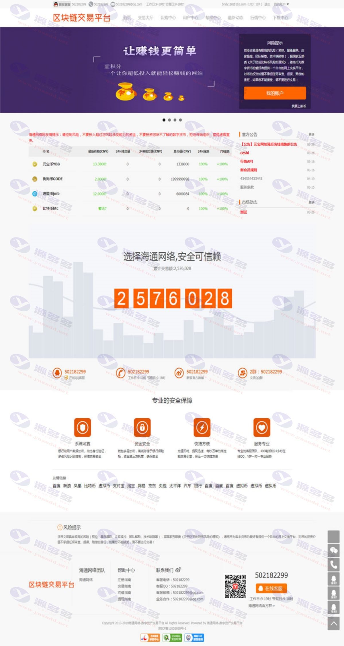 ThinkPHP区块链交易平台源码：虚拟币数字资产交易网站源码_陌咲网