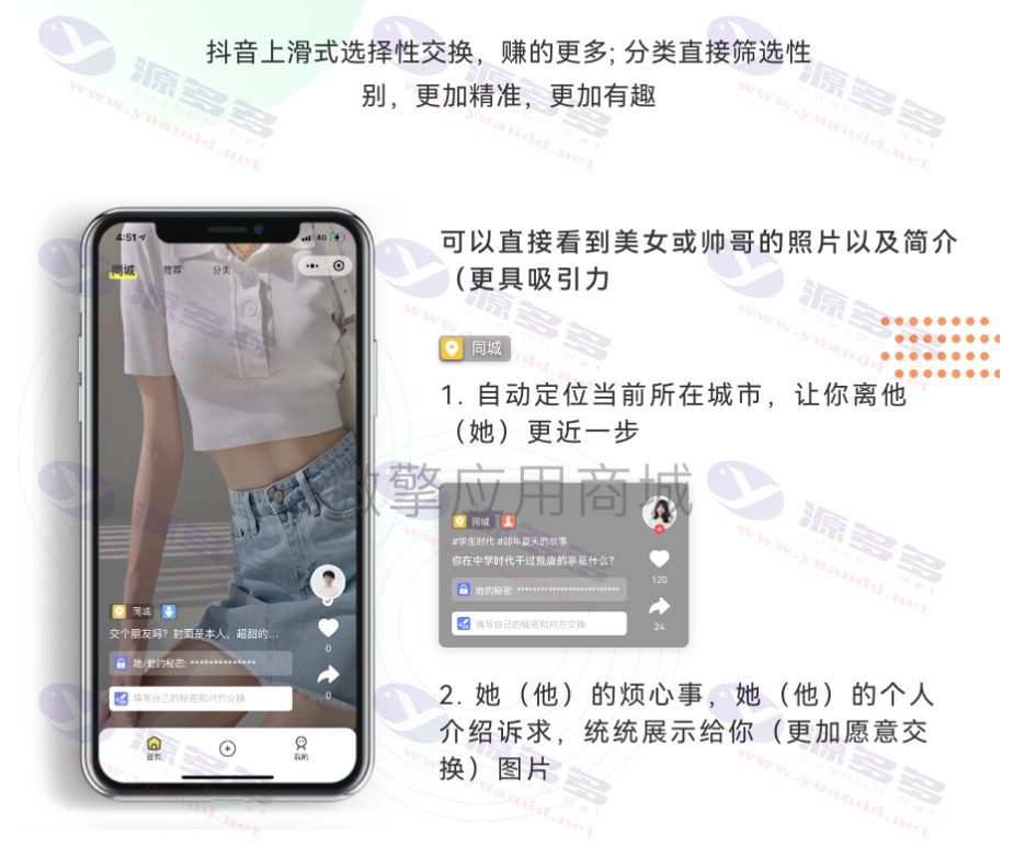 ThinkPHP开发的最新换密分销盲盒交友小程序_陌咲网