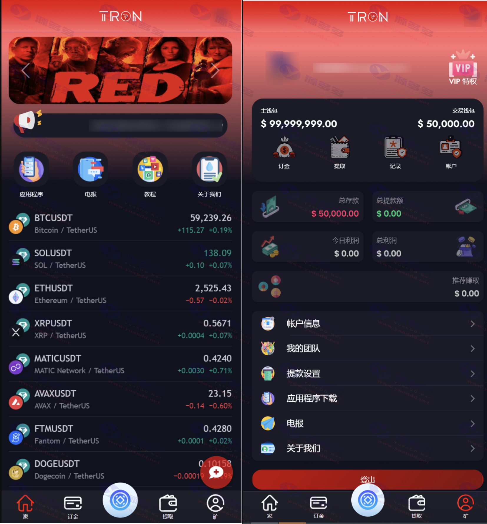 TRON区块链USDT智能投资平台源码，AI理财机器人及TRON投资源码下载_陌咲网