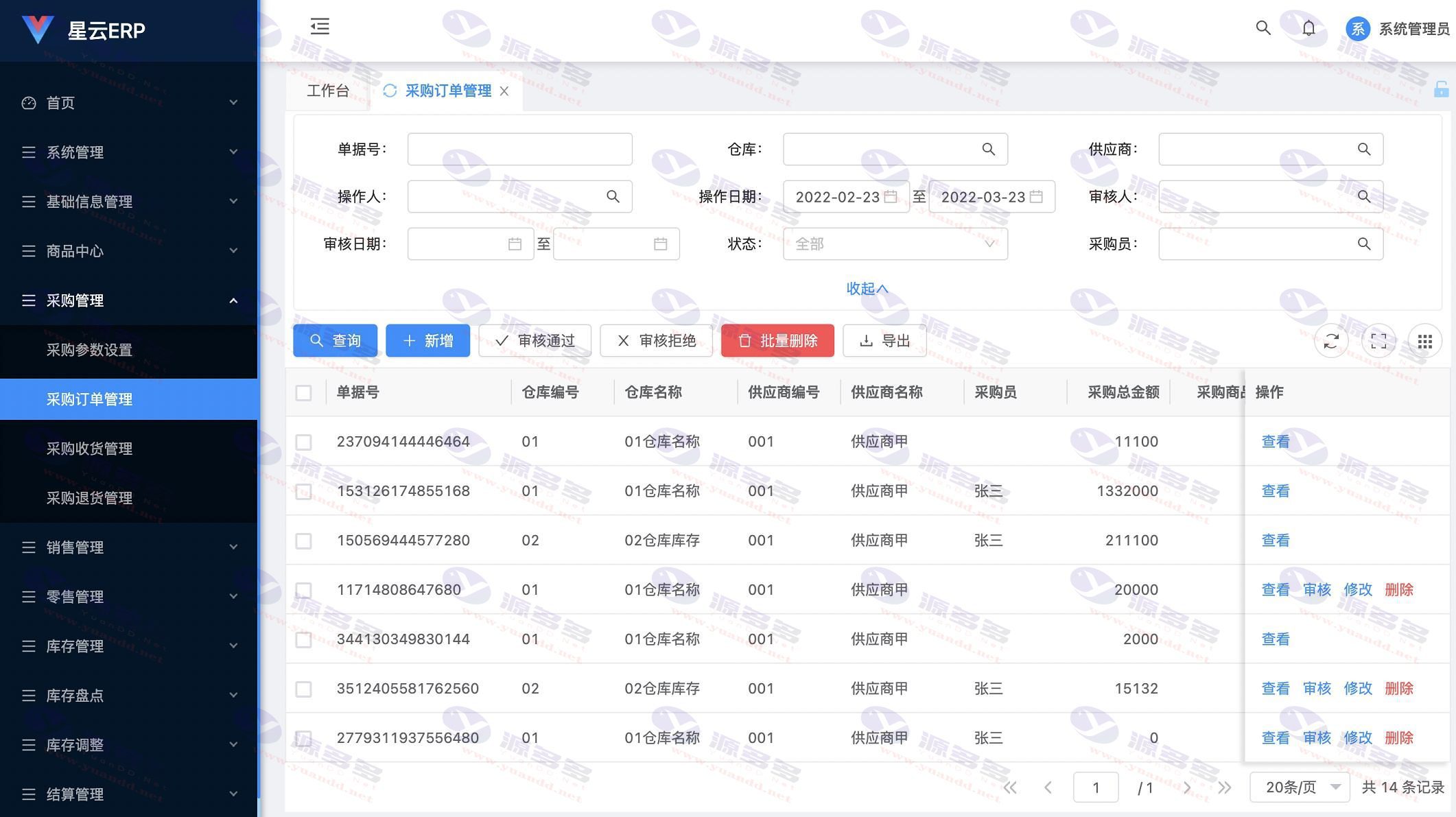 完全开源且永久免费的中小企业进销存管理系统：星云ERP源码_陌咲网
