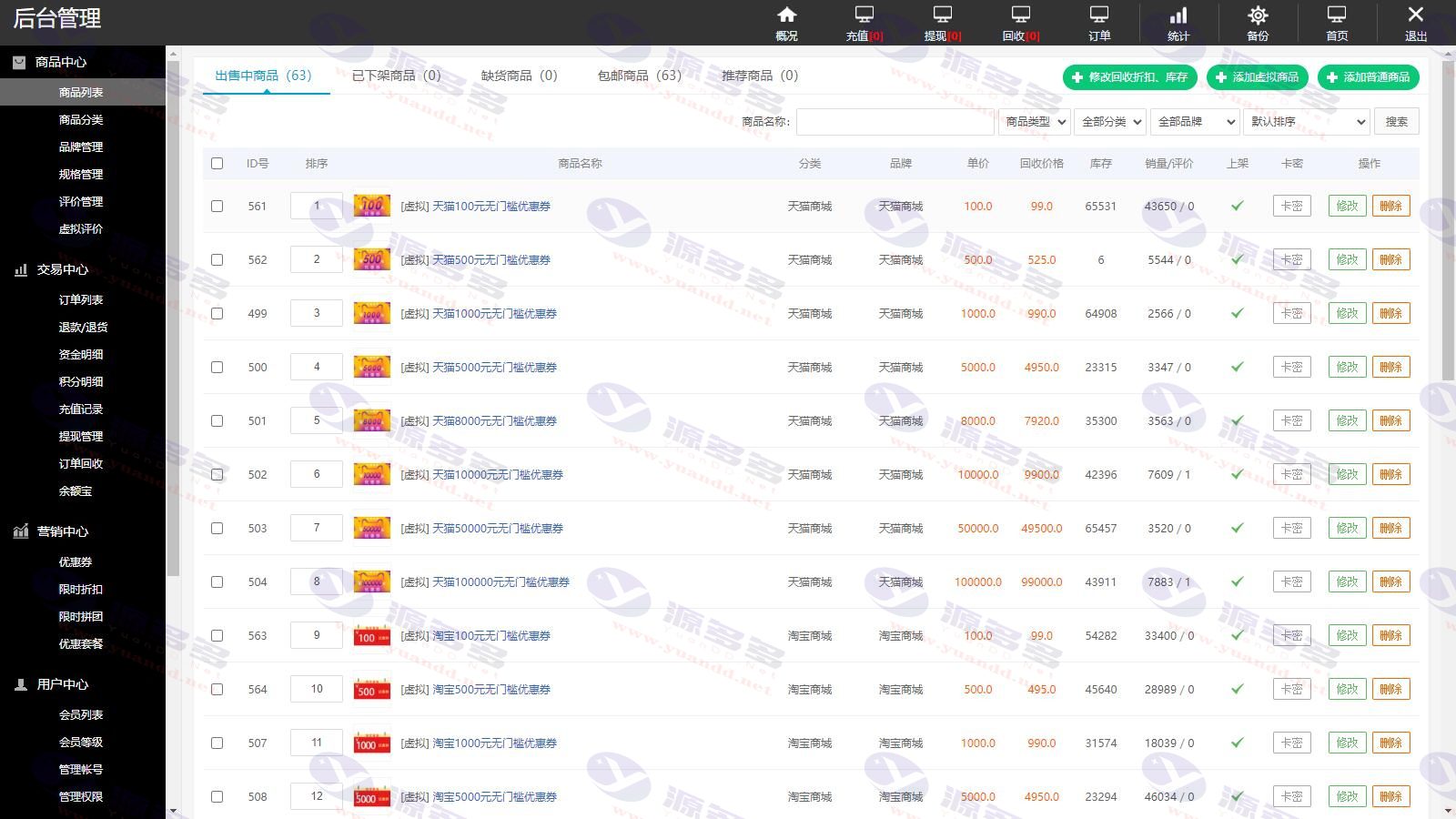 图片[13]_PHP礼品卡回收商城及点卡回收系统网站源码_附完整教程_陌咲网
