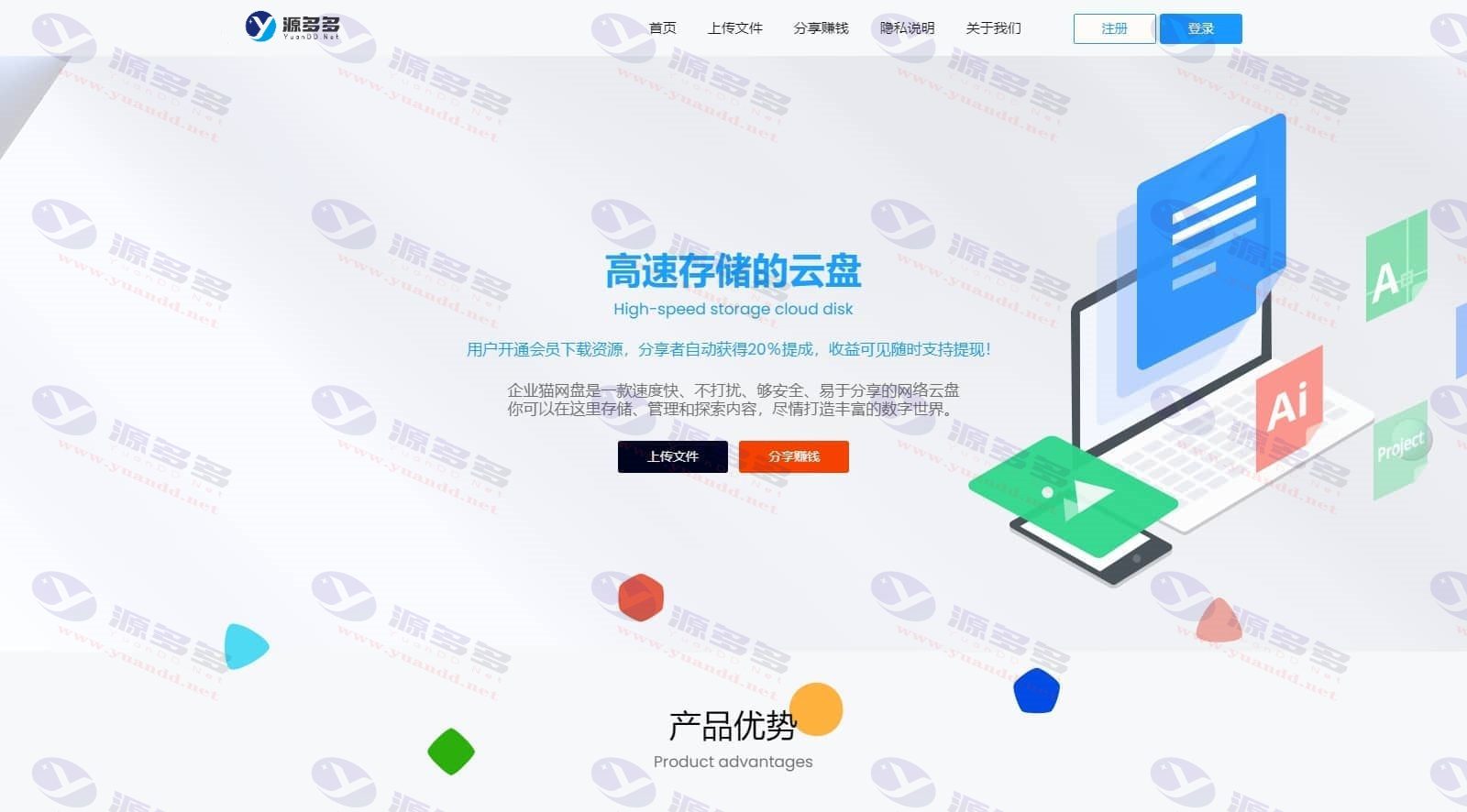可运营级网盘系统源码：支持转存、限速下载，多支付接口_陌咲网