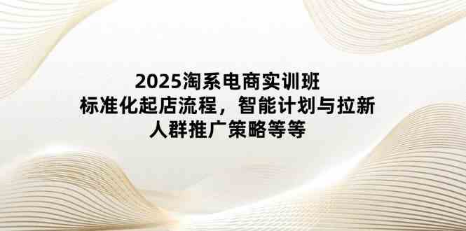 2025淘系电商实训班：标准化起店流程，智能计划与拉新，人群推广策略等等_陌咲网