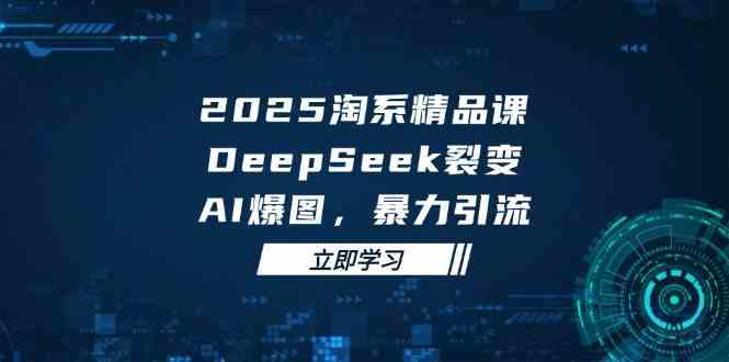 2025无界精品课，DeepSeek裂变，AI爆图，暴力引流助力淘系运营_陌咲网