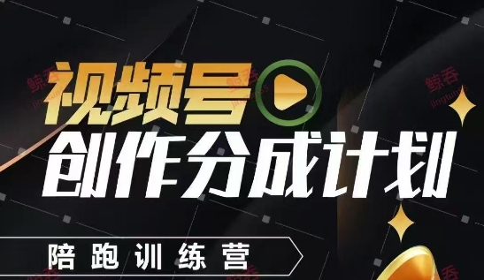 视频号创作分成计划陪跑训练营，手把手教会你如何制作视频，细水长流型项目_陌咲网
