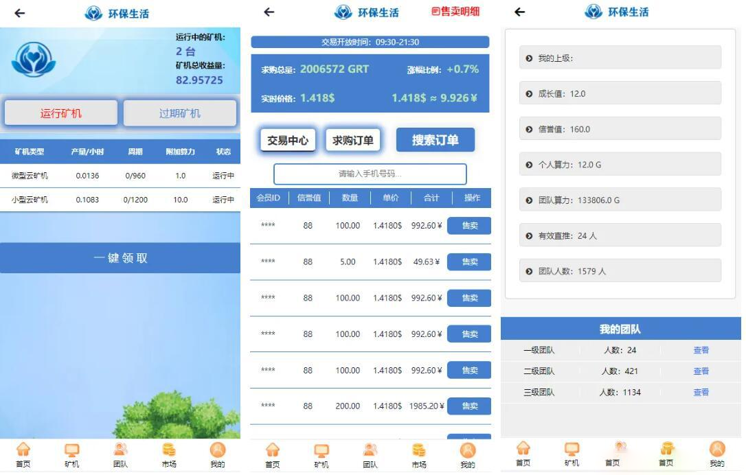 区块链源码+云K机算力+GRT源码+环保生活_陌咲网